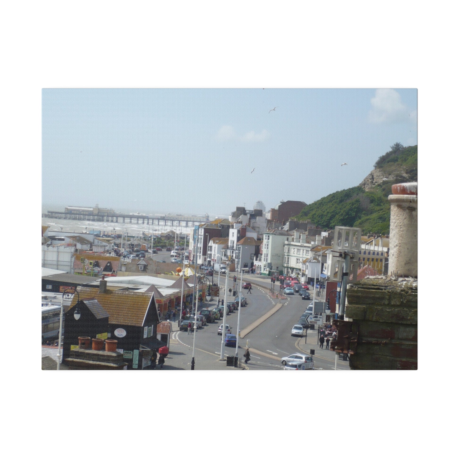 Hastings Sea Front And Old Pier Pre Fire Canvas - The Trio Synergize Group