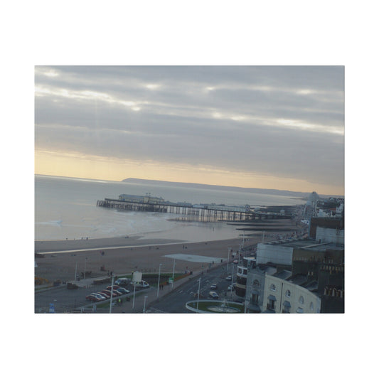 Old Hastings Pier Pre Fire And Sea Front Canvas - The Trio Synergize Group