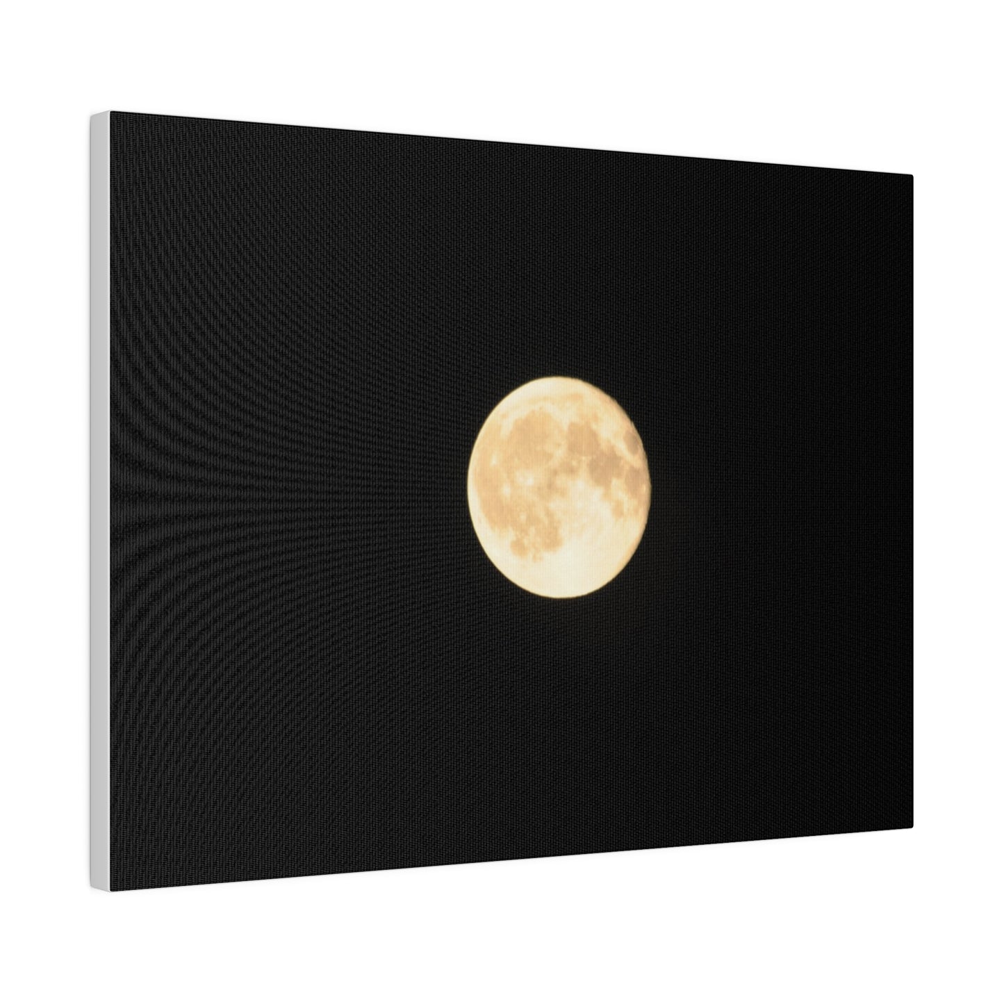 White Full Moon Canvas