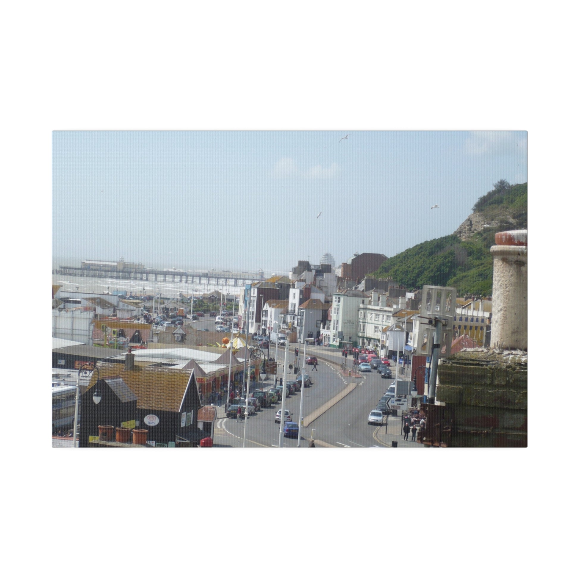Hastings Sea Front And Old Pier Pre Fire Canvas - The Trio Synergize Group