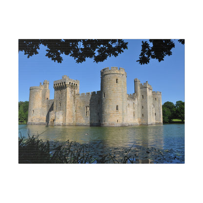 Bodiam Castle Side Angle Through Trees Canvas