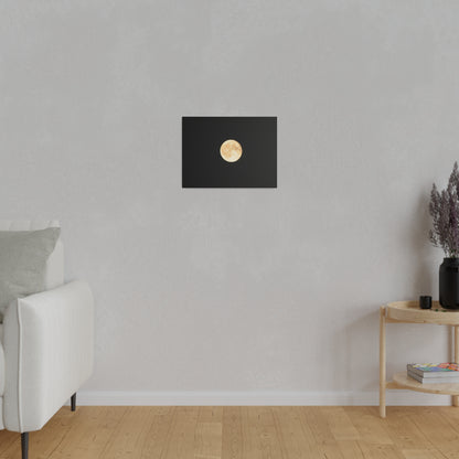 White Full Moon Canvas