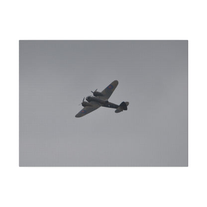 Bristol Blenheim Flying From The Right, Banking Left, Top View Canvas