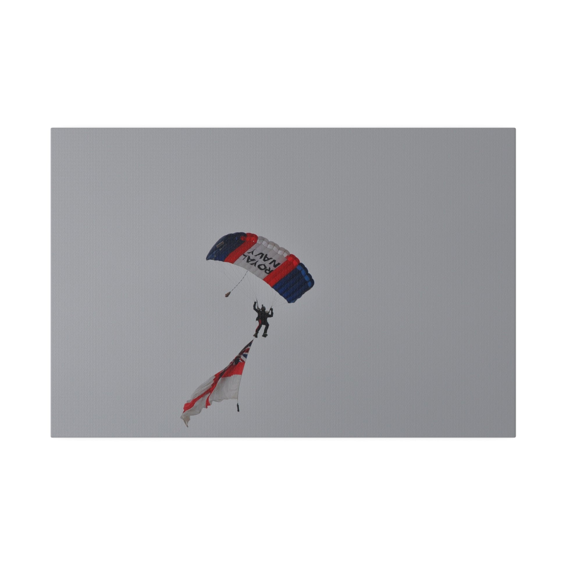 Royal Navy Parachuter With Flag Canvas - The Trio Synergize Group