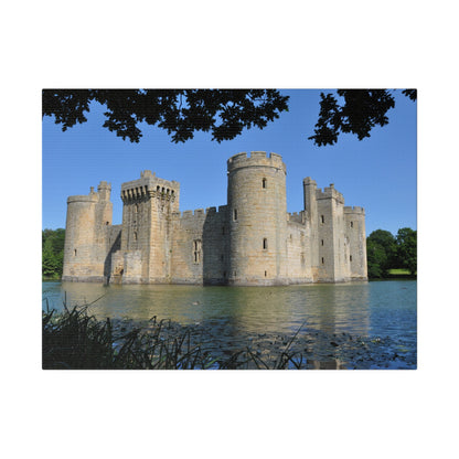 Bodiam Castle Side Angle Through Trees Canvas