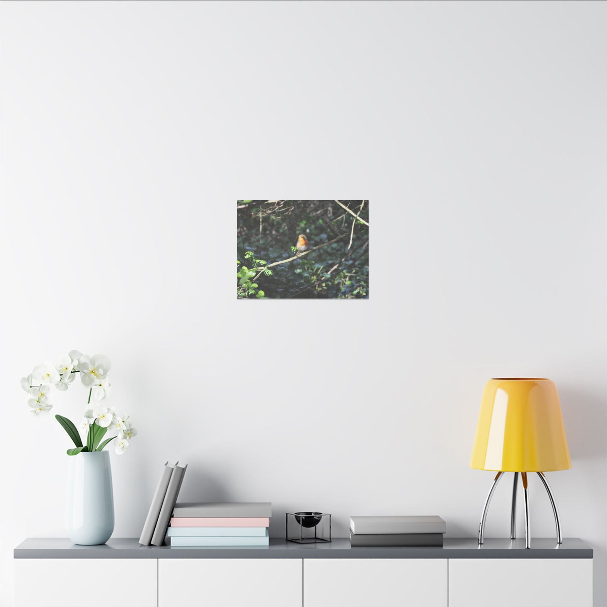 Adult Robin Looking To The Left Canvas - The Trio Synergize Group
