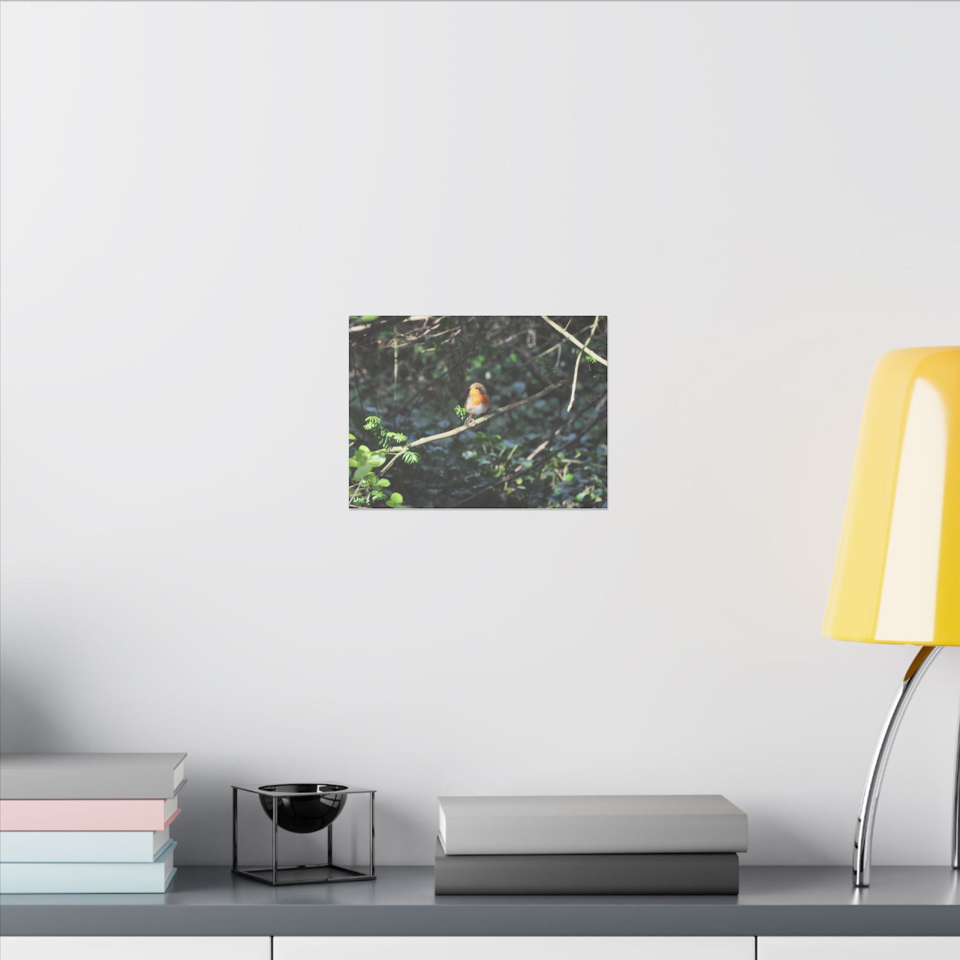 Adult Robin Looking To The Left Canvas - The Trio Synergize Group