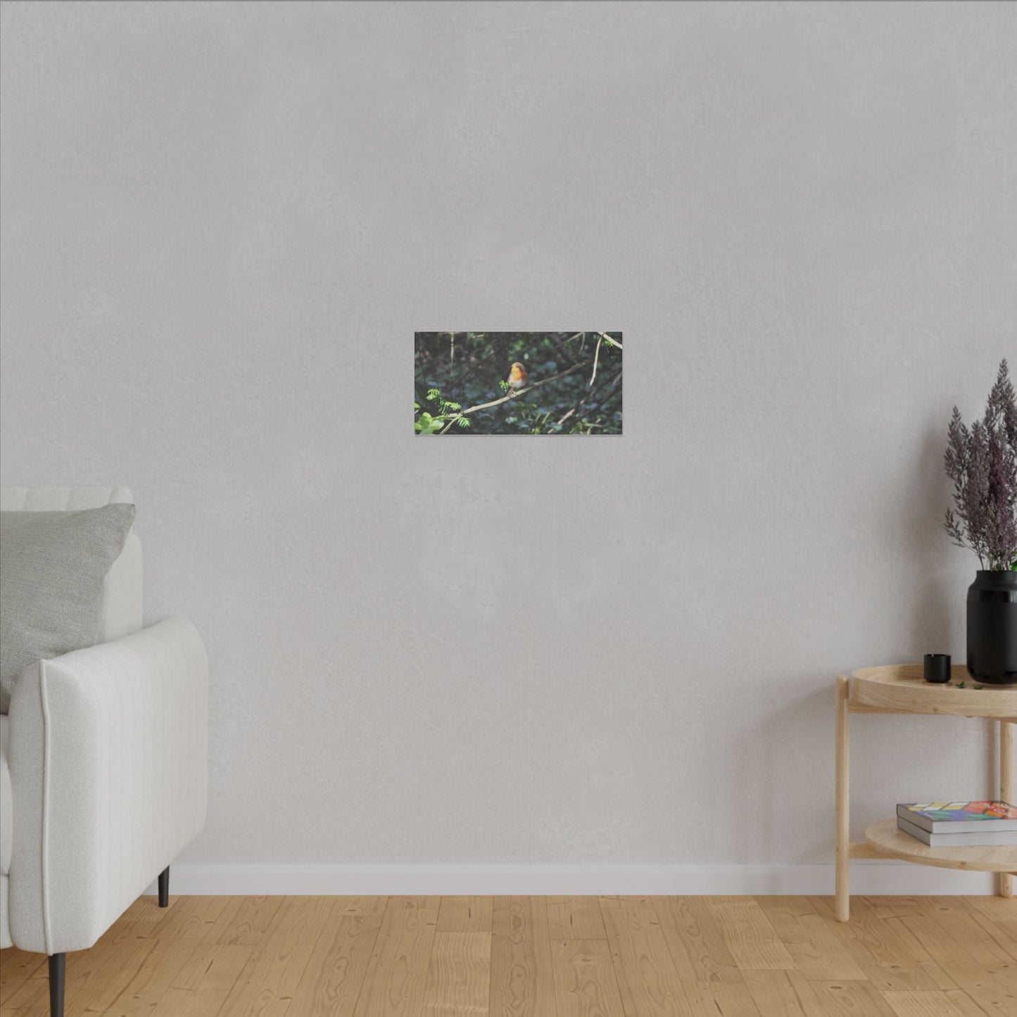 Adult Robin Looking To The Left Canvas - The Trio Synergize Group