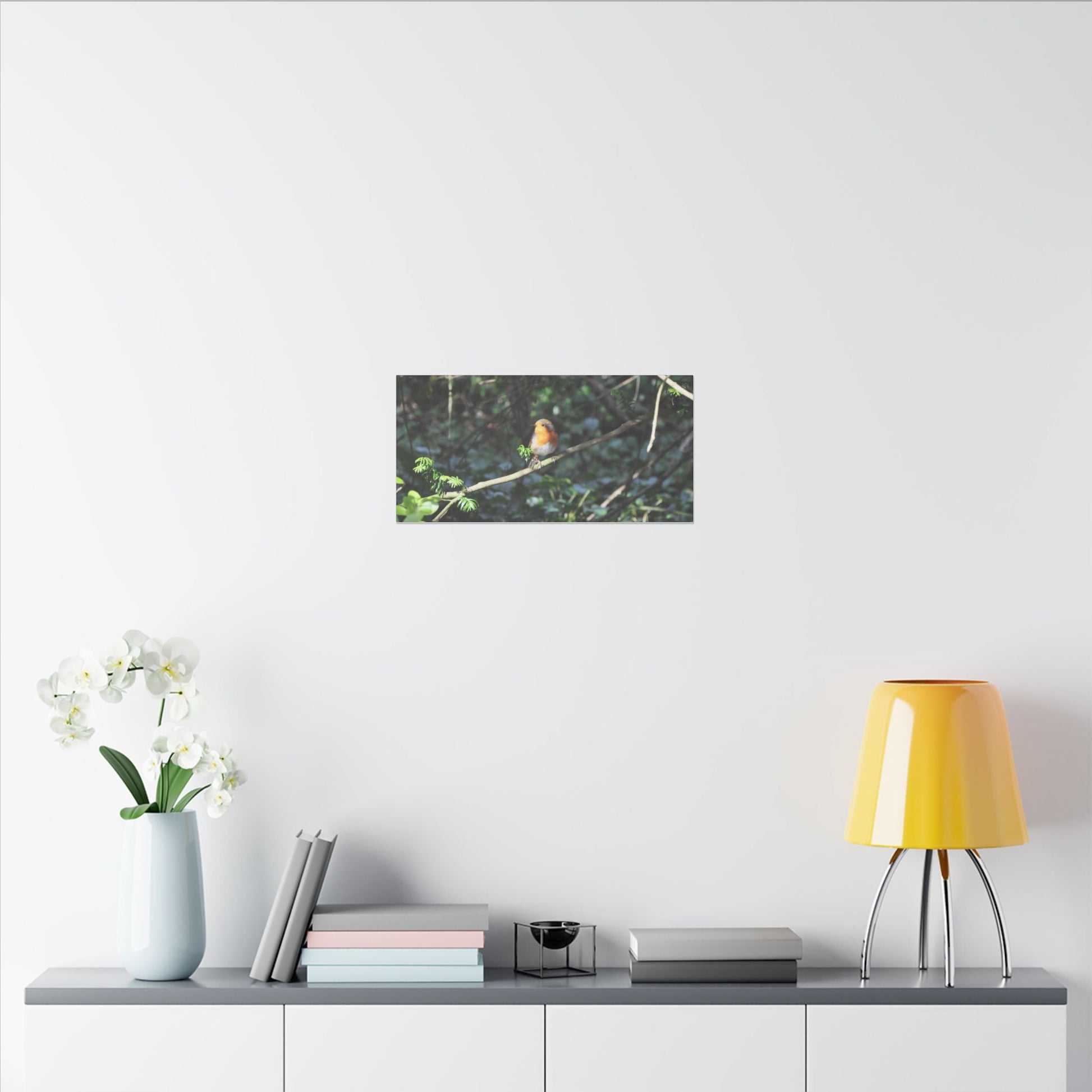 Adult Robin Looking To The Left Canvas - The Trio Synergize Group