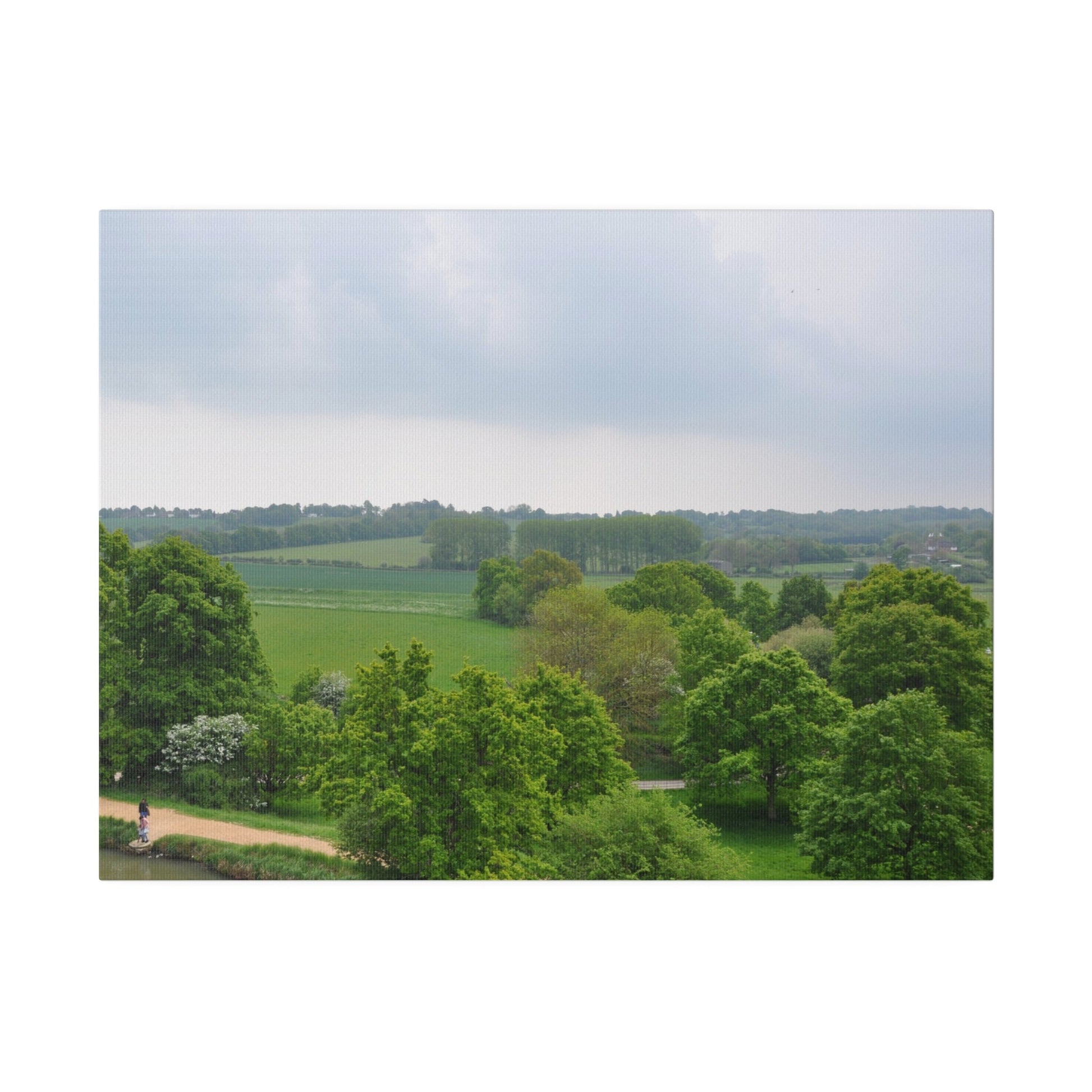 Bodiam Castle Countryside View From On Top Canvas Print - The Trio Synergize Group