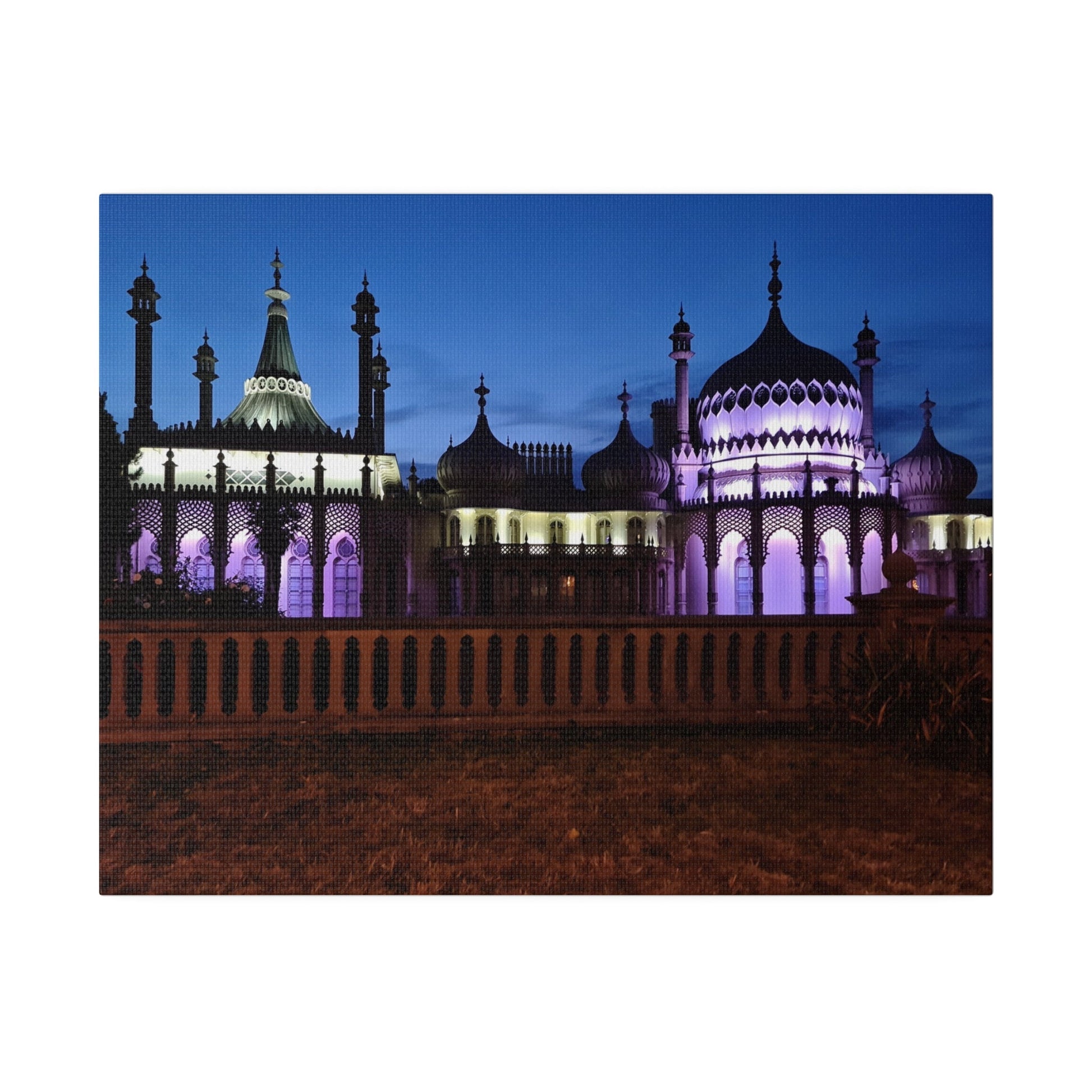Brighton Royal Pavilion At Night Canvas - The Trio Synergize Group
