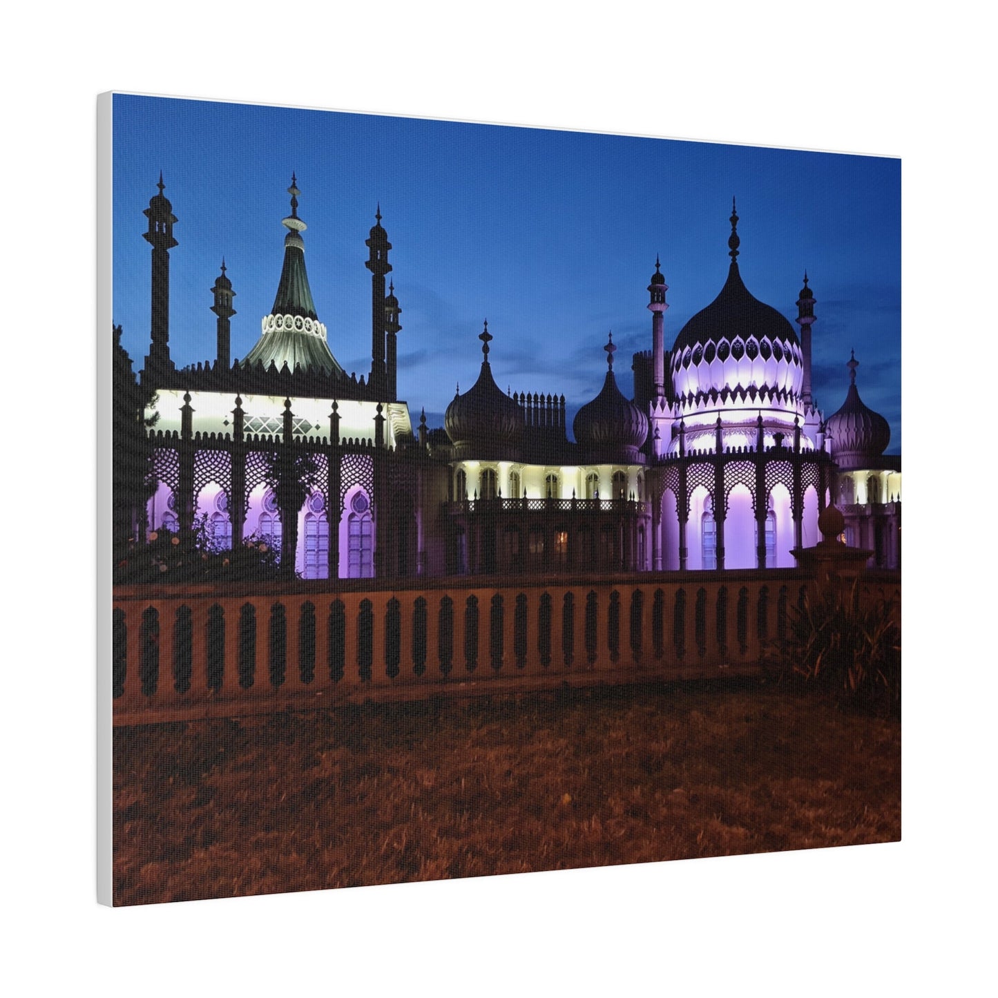 Brighton Royal Pavilion At Night Canvas - The Trio Synergize Group