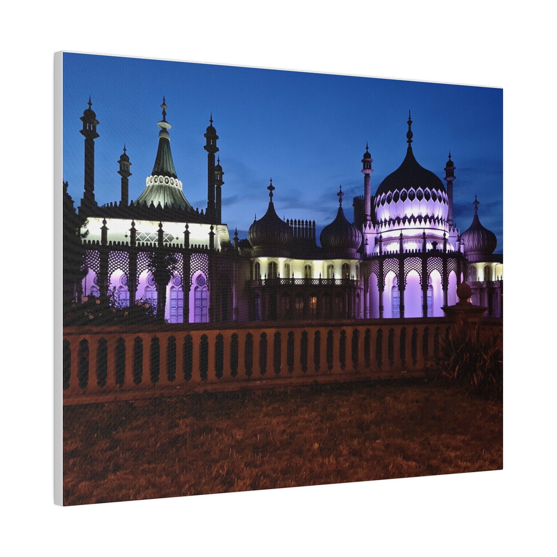 Brighton Royal Pavilion At Night Canvas - The Trio Synergize Group