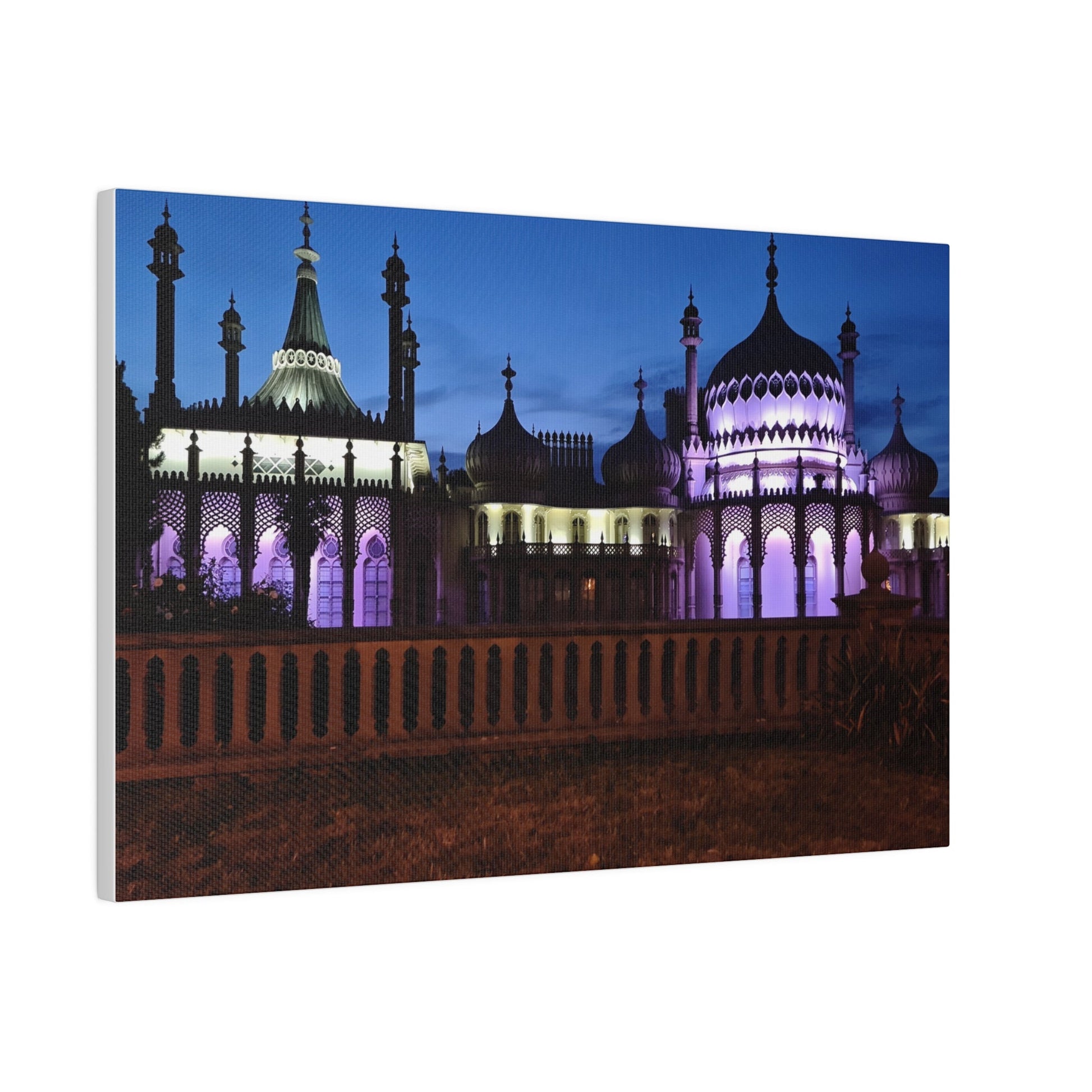 Brighton Royal Pavilion At Night Canvas - The Trio Synergize Group