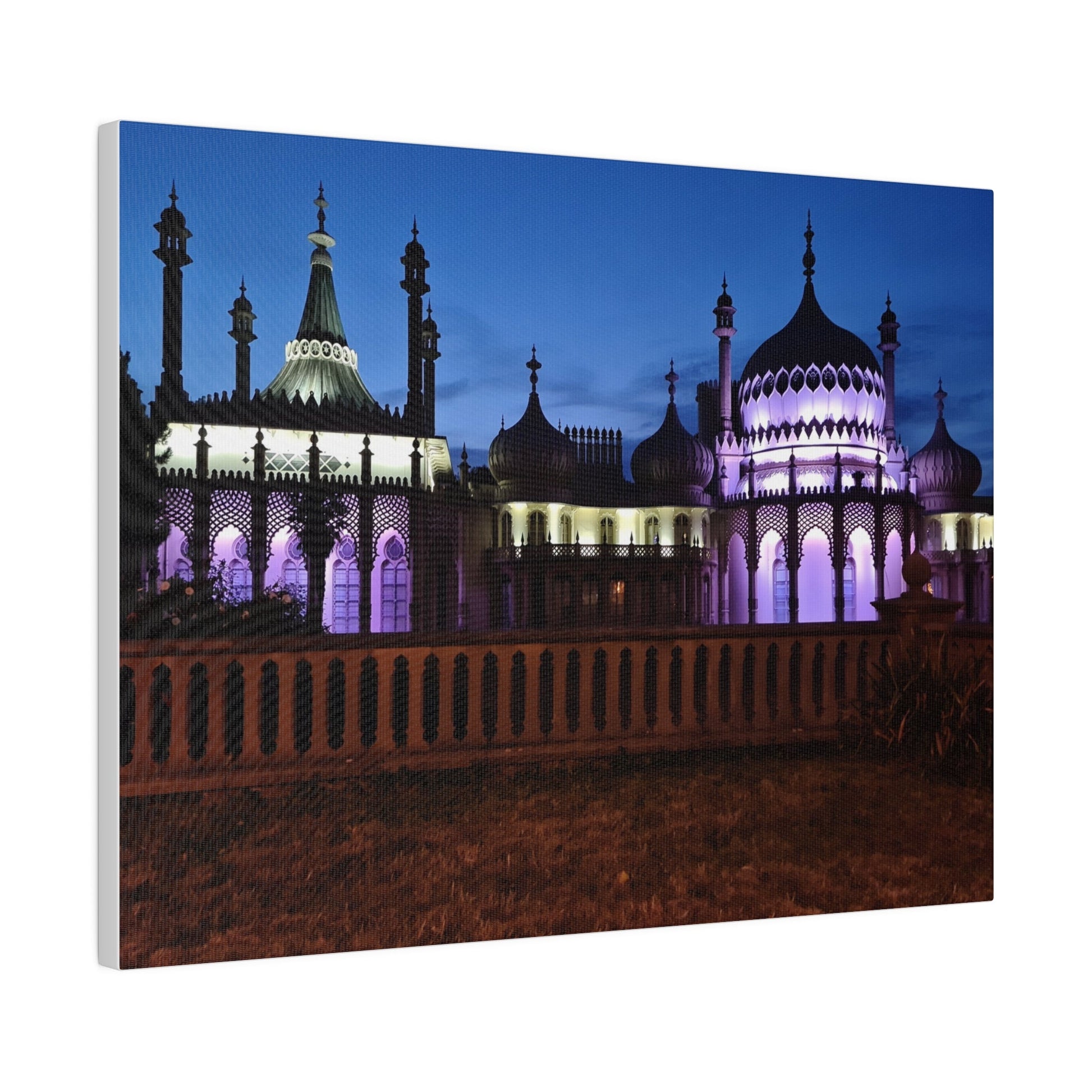 Brighton Royal Pavilion At Night Canvas - The Trio Synergize Group