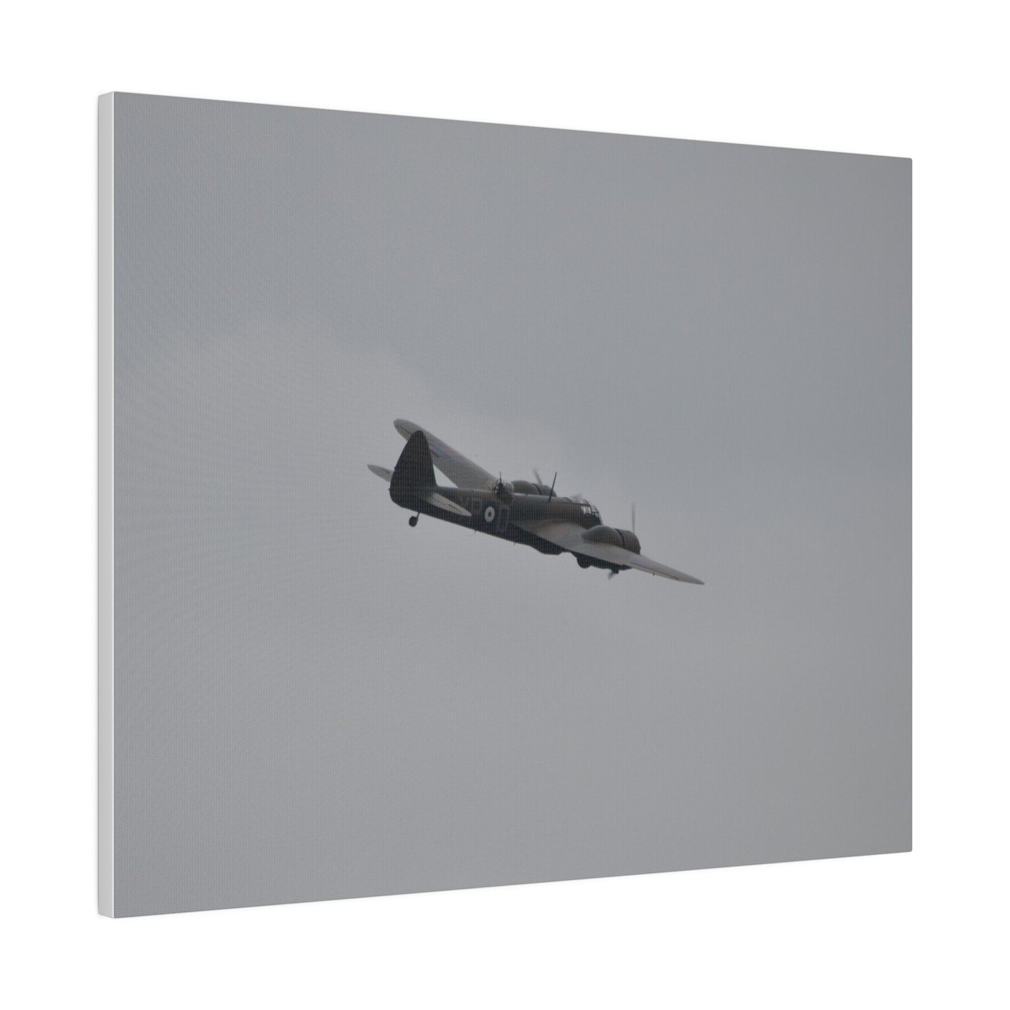 Bristol Blenheim Flying From The Left, With A slight Angle, Matte Canvas, Stretched, 0.75" - The Trio Synergize Group