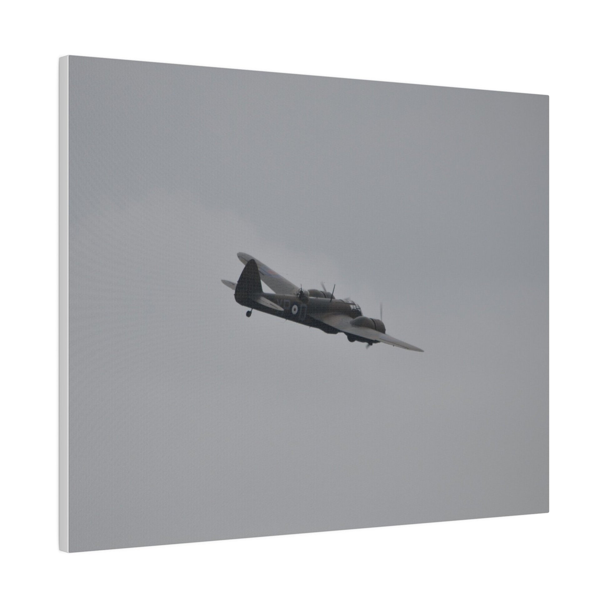 Bristol Blenheim Flying From The Left, With A slight Angle, Matte Canvas, Stretched, 0.75" - The Trio Synergize Group