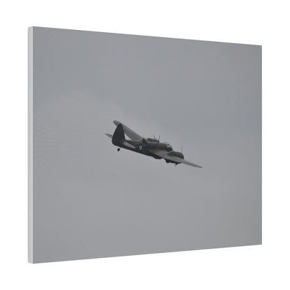 Bristol Blenheim Flying From The Left, With A slight Angle, Matte Canvas, Stretched, 0.75" - The Trio Synergize Group