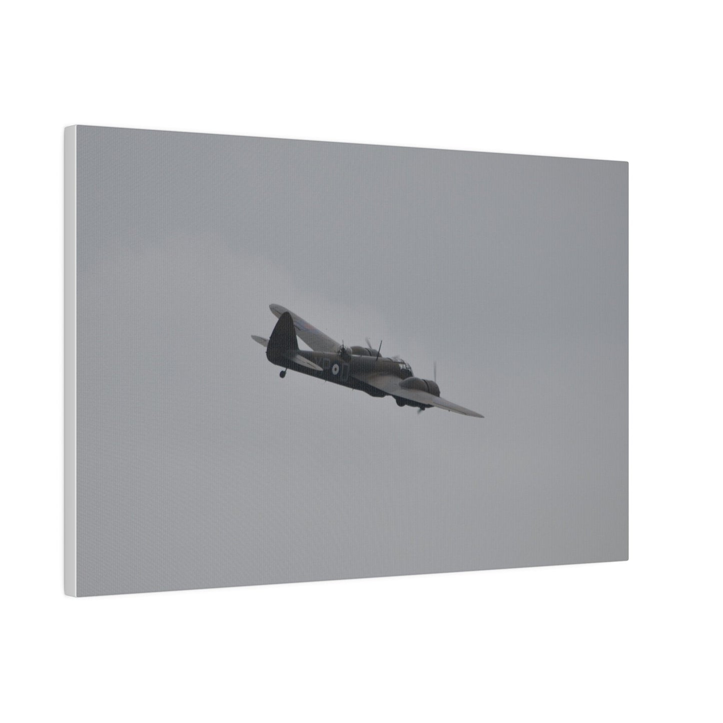 Bristol Blenheim Flying From The Left, With A slight Angle, Matte Canvas, Stretched, 0.75" - The Trio Synergize Group
