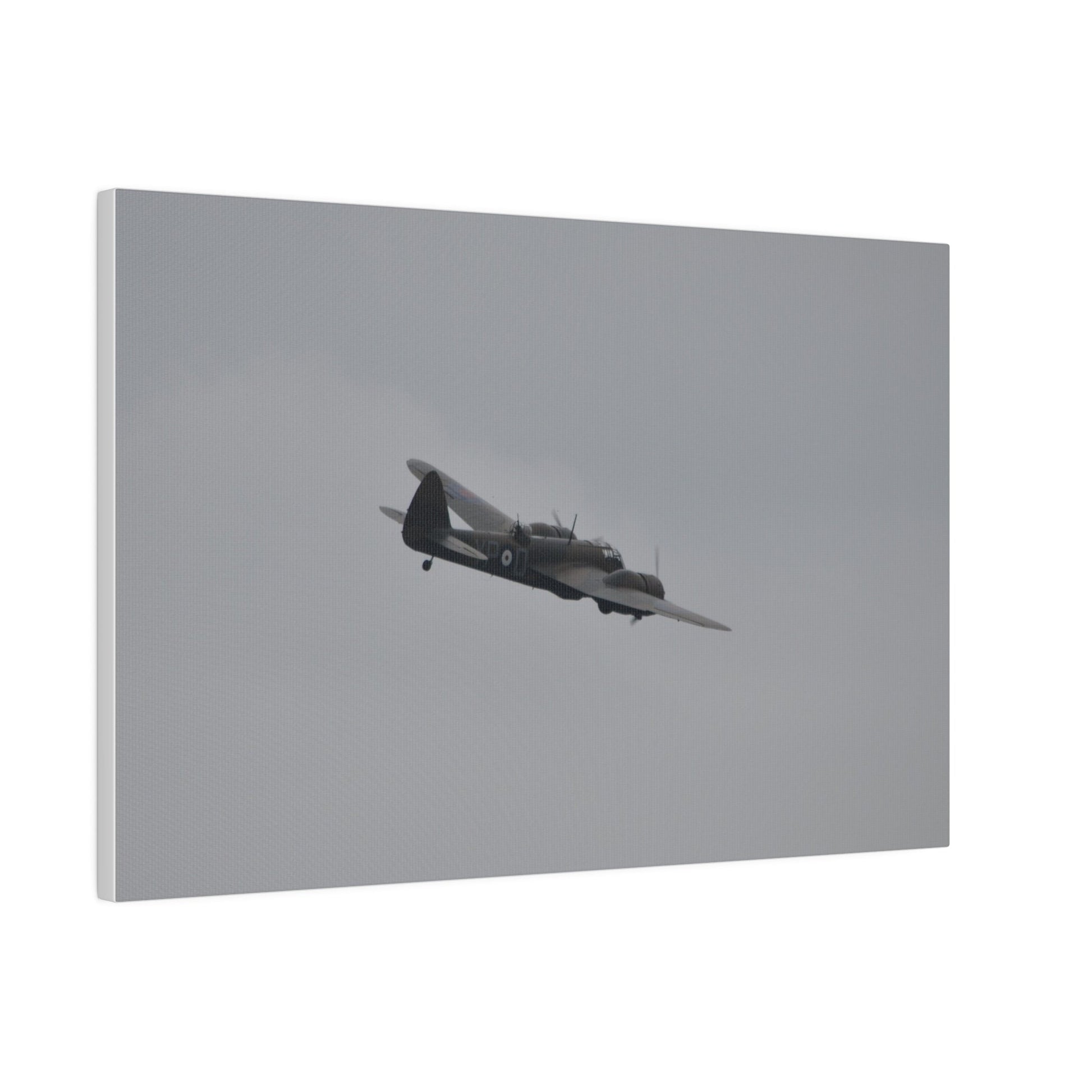 Bristol Blenheim Flying From The Left, With A slight Angle, Matte Canvas, Stretched, 0.75" - The Trio Synergize Group