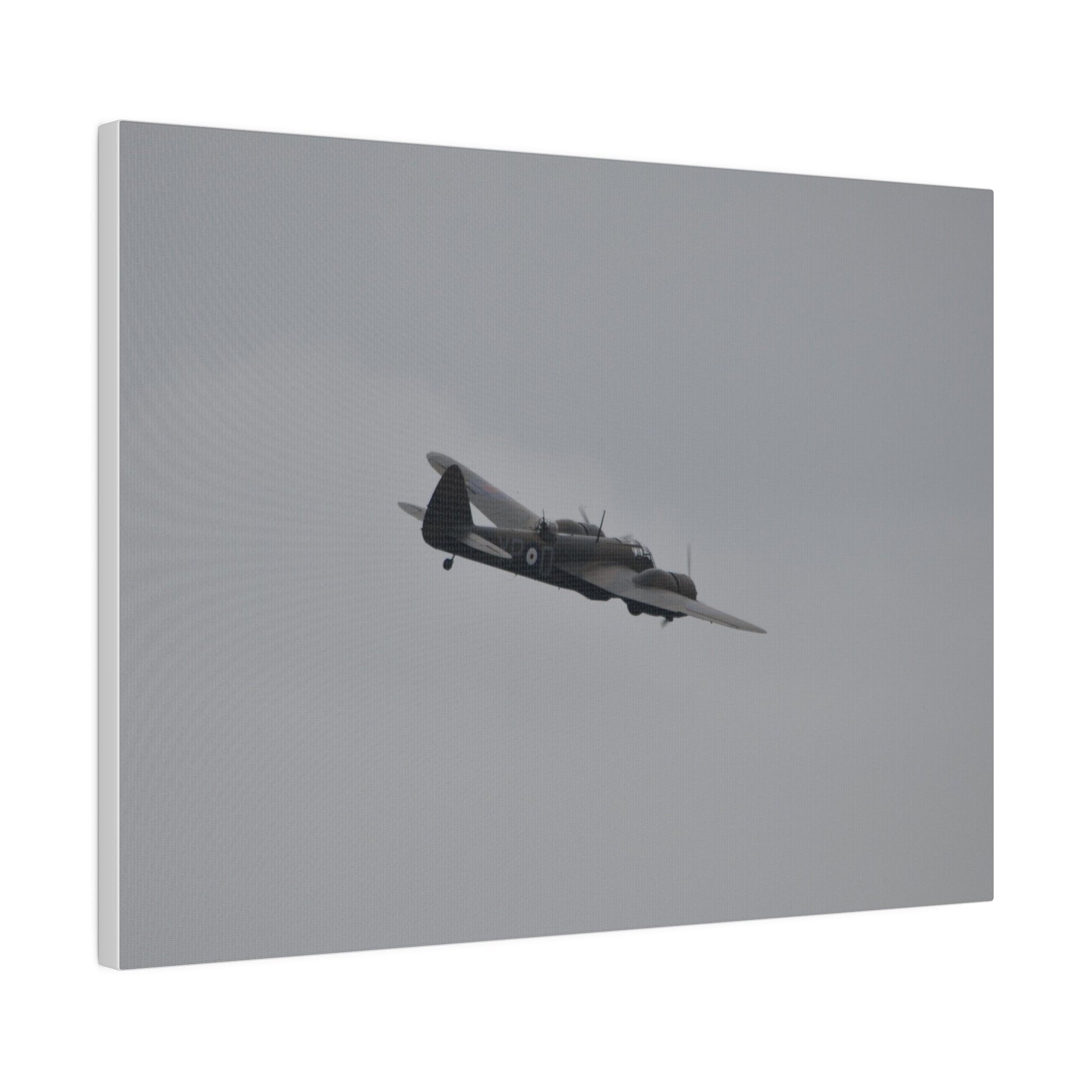 Bristol Blenheim Flying From The Left, With A slight Angle, Matte Canvas, Stretched, 0.75" - The Trio Synergize Group