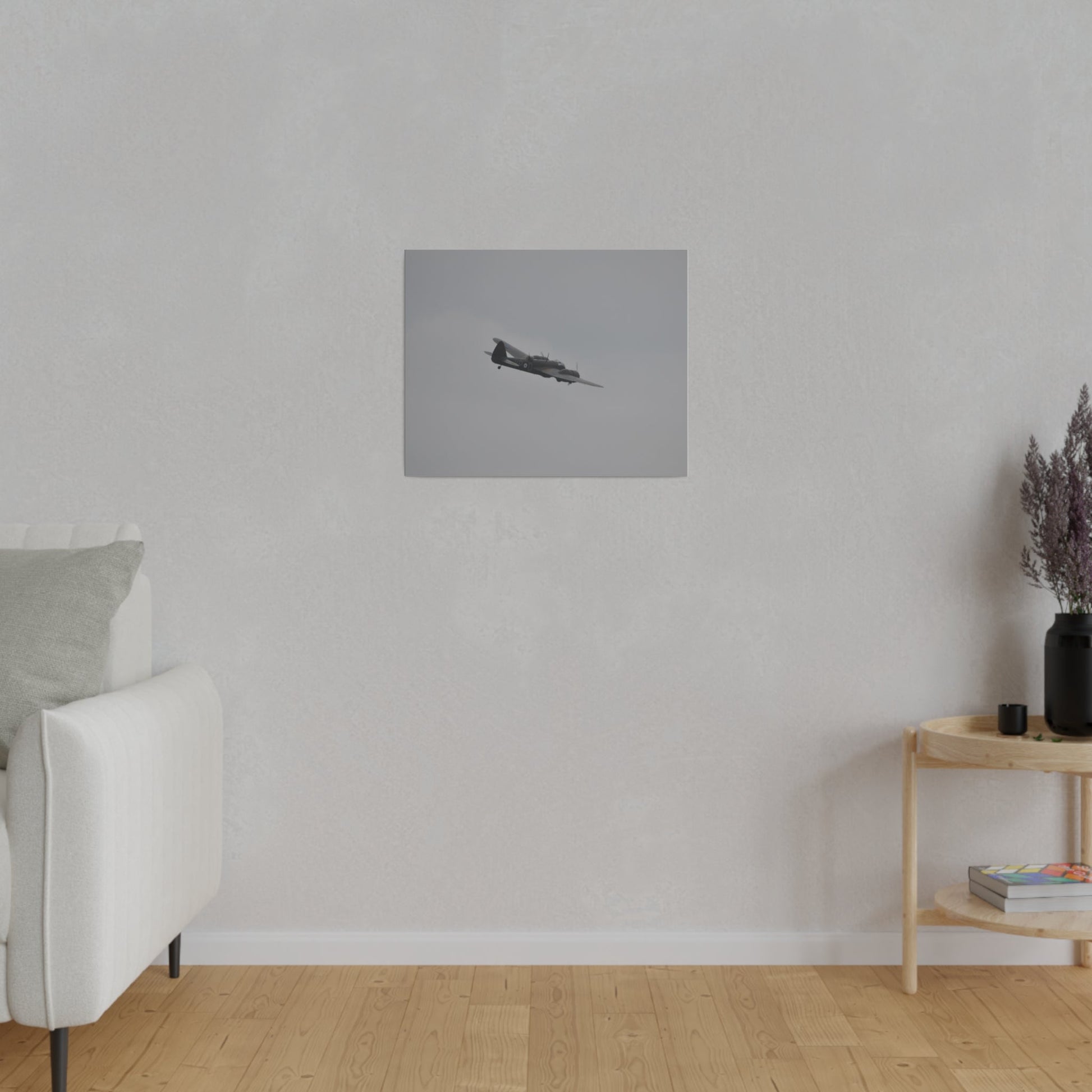 Bristol Blenheim Flying From The Left, With A slight Angle, Matte Canvas, Stretched, 0.75" - The Trio Synergize Group