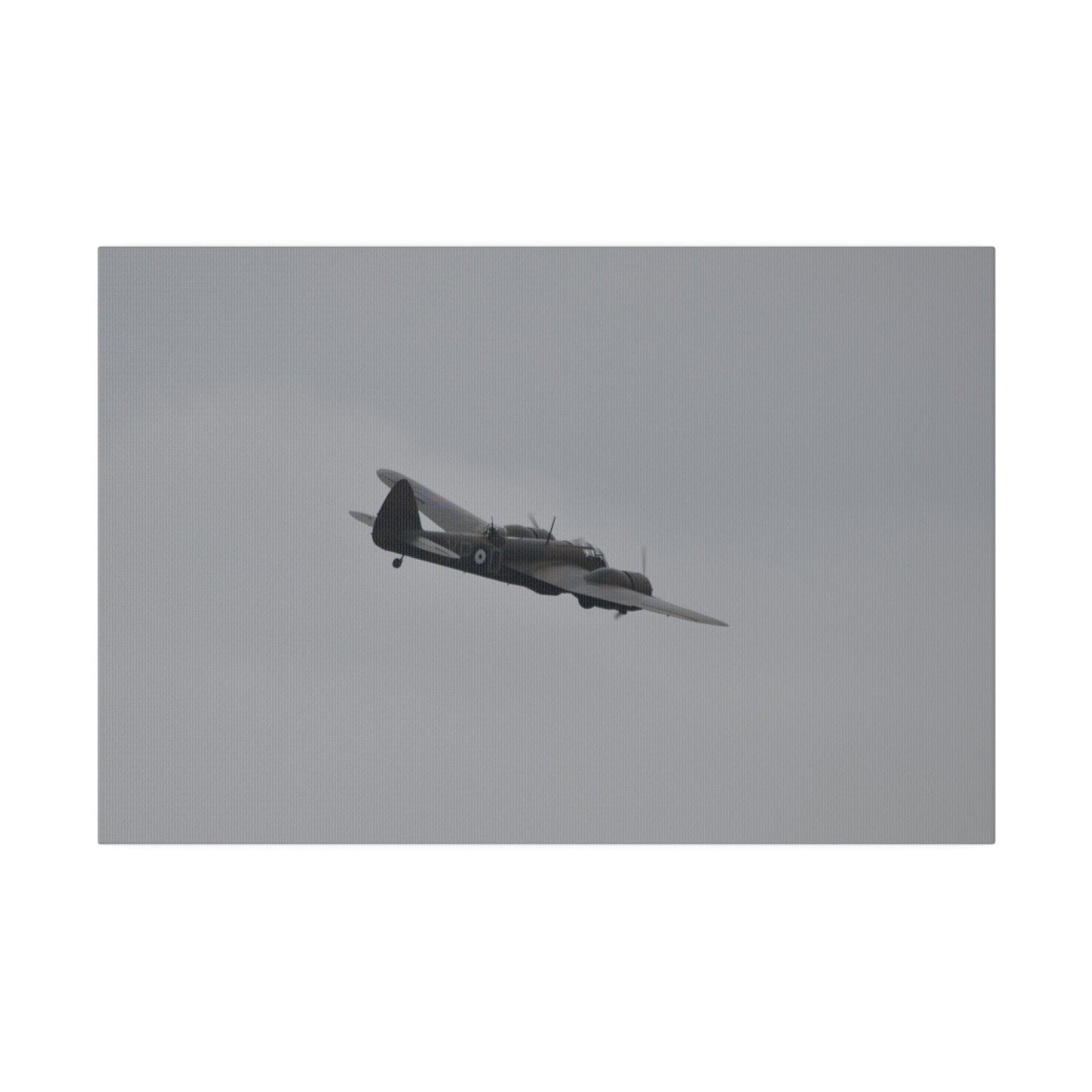 Bristol Blenheim Flying From The Left, With A slight Angle, Matte Canvas, Stretched, 0.75" - The Trio Synergize Group