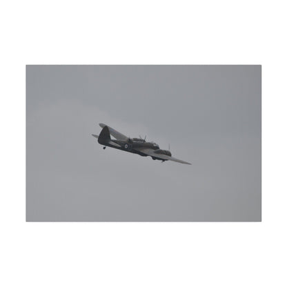 Bristol Blenheim Flying From The Left, With A slight Angle, Matte Canvas, Stretched, 0.75" - The Trio Synergize Group