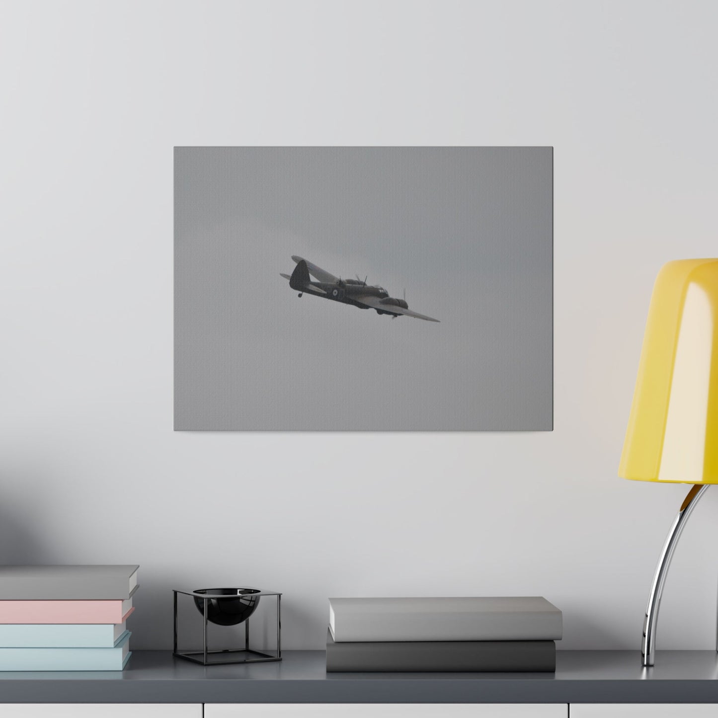 Bristol Blenheim Flying From The Left, With A slight Angle, Matte Canvas, Stretched, 0.75" - The Trio Synergize Group