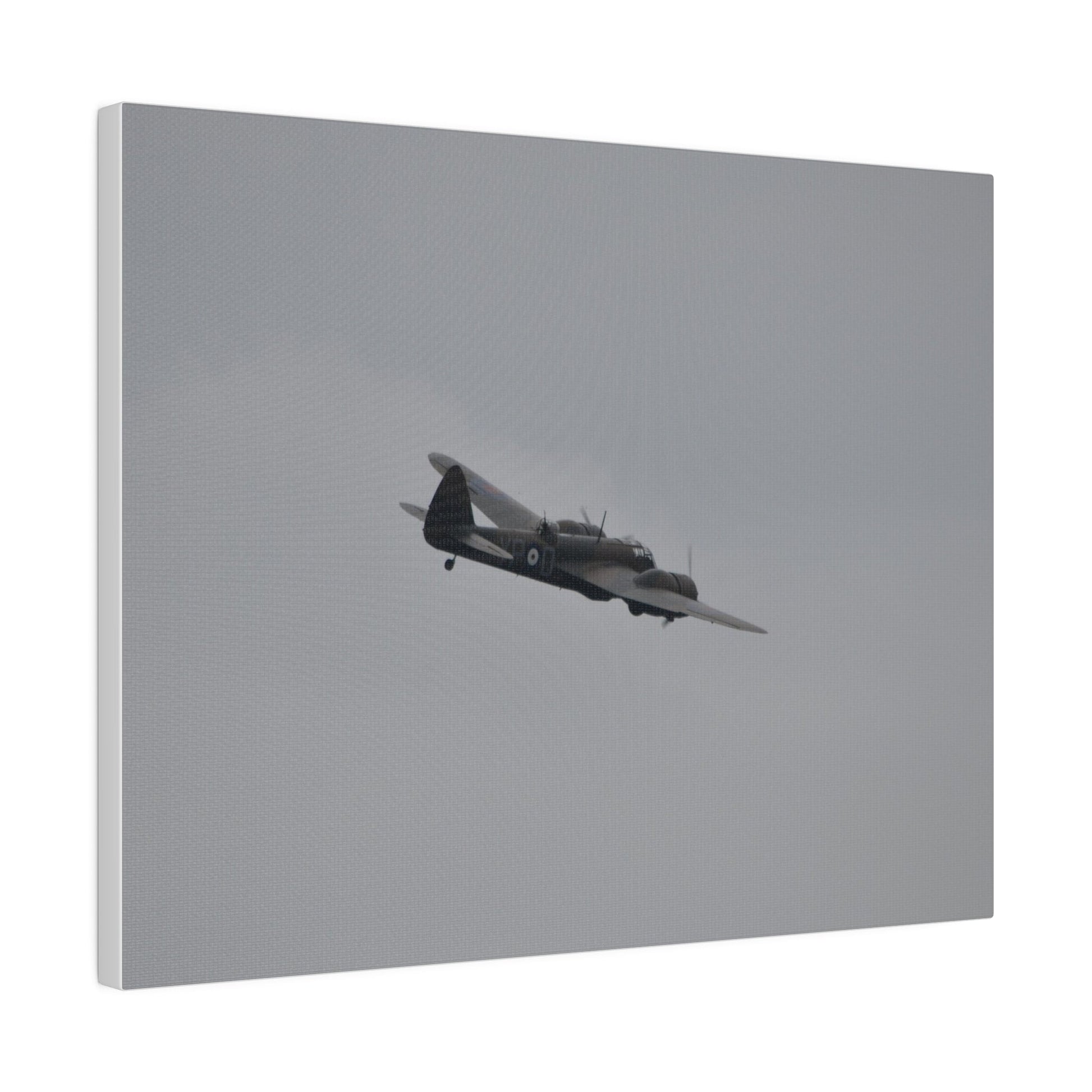 Bristol Blenheim Flying From The Left, With A slight Angle, Matte Canvas, Stretched, 0.75" - The Trio Synergize Group