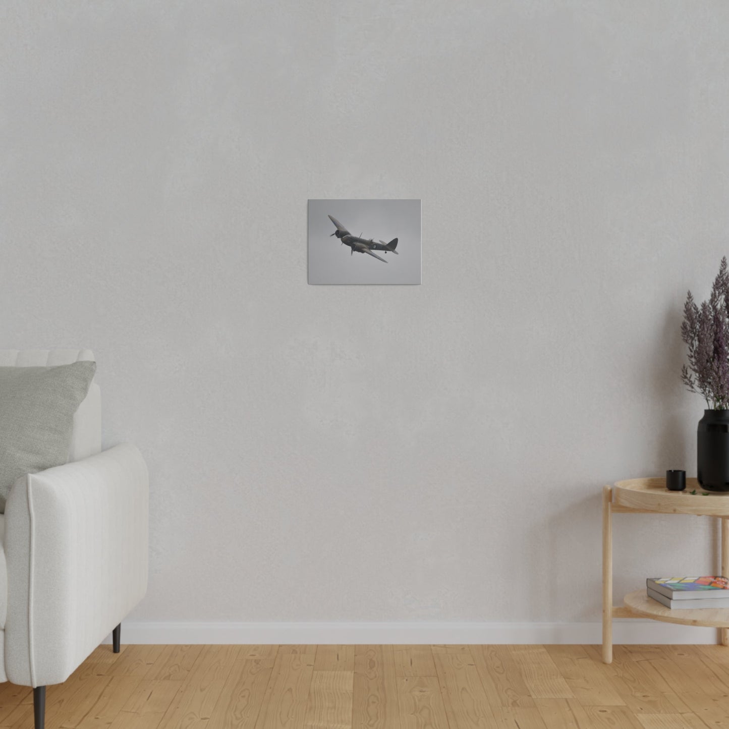 Bristol Blenheim Flying From The Right, Banking Right, Front And Top View, Matte Canvas, Stretched, 0.75" - The Trio Synergize Group