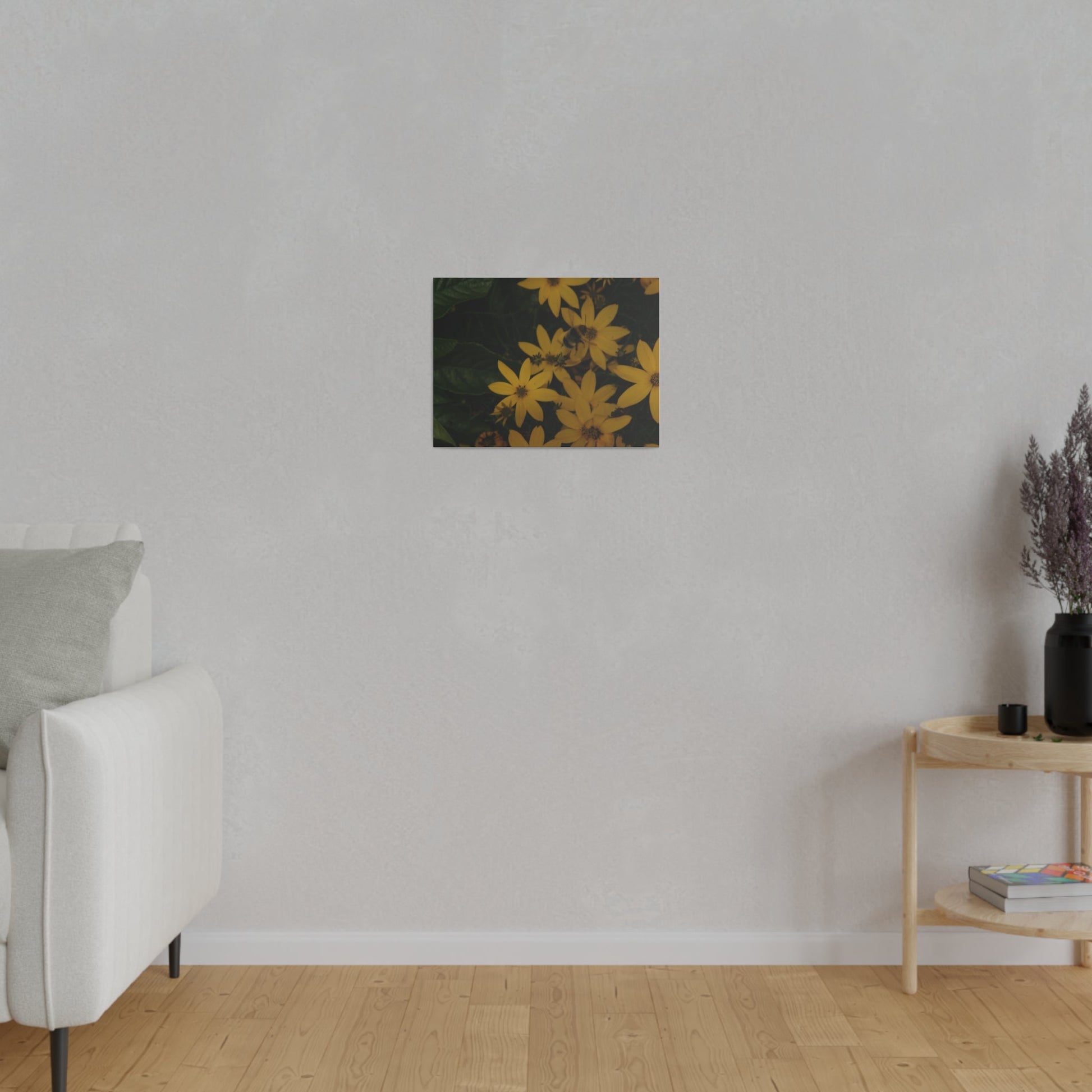Bumblebee on Flower, Matte Canvas, Stretched, 0.75" - The Trio Synergize Group