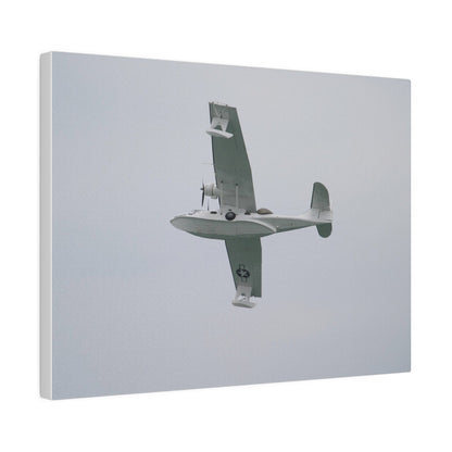 Catalina Flying From The Right, Banking Right, With A View Of The Undercarriage, Matte Canvas, Stretched, 0.75" - The Trio Synergize Group