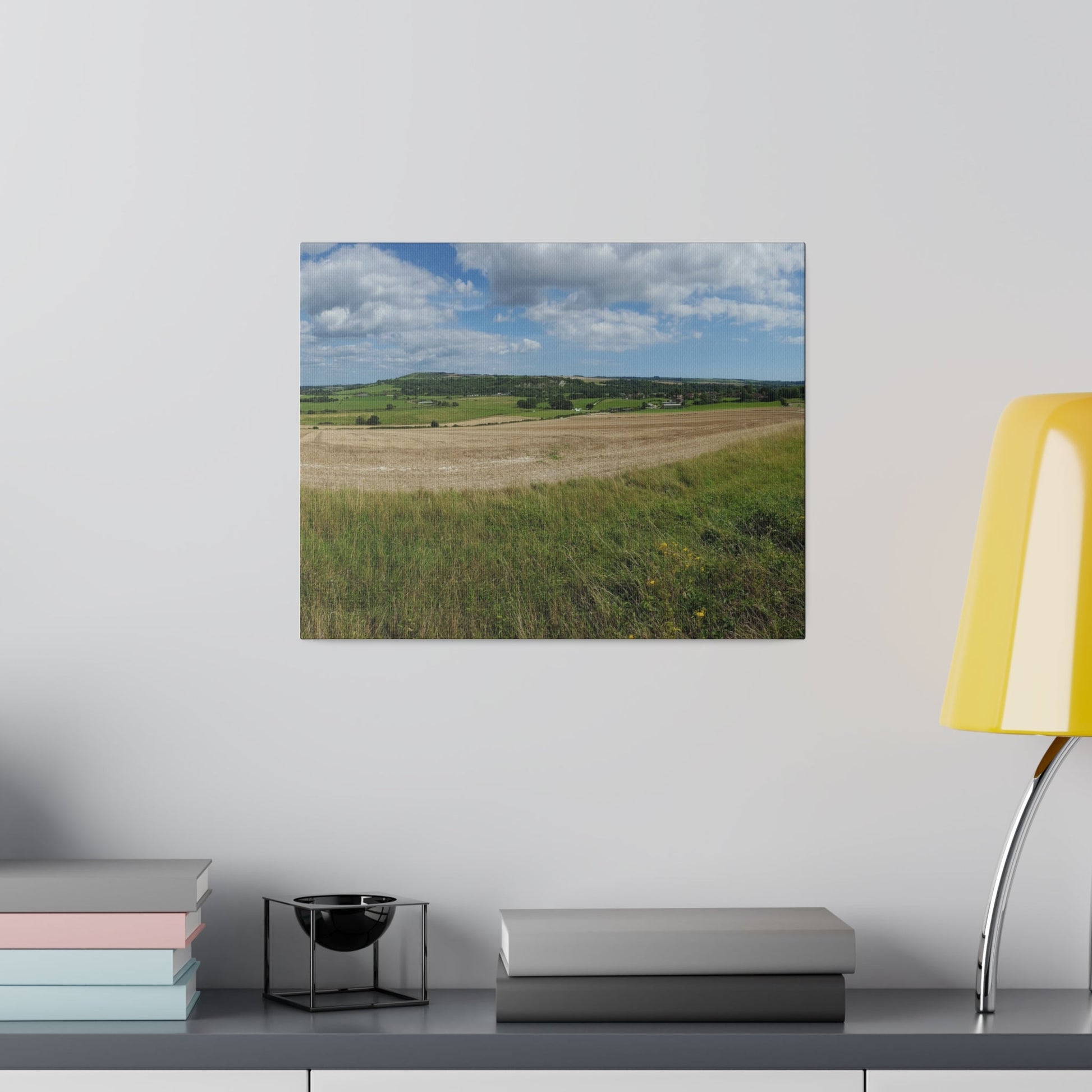 Countryside Fields Landscape, Matte Canvas, Stretched, 0.75" - The Trio Synergize Group