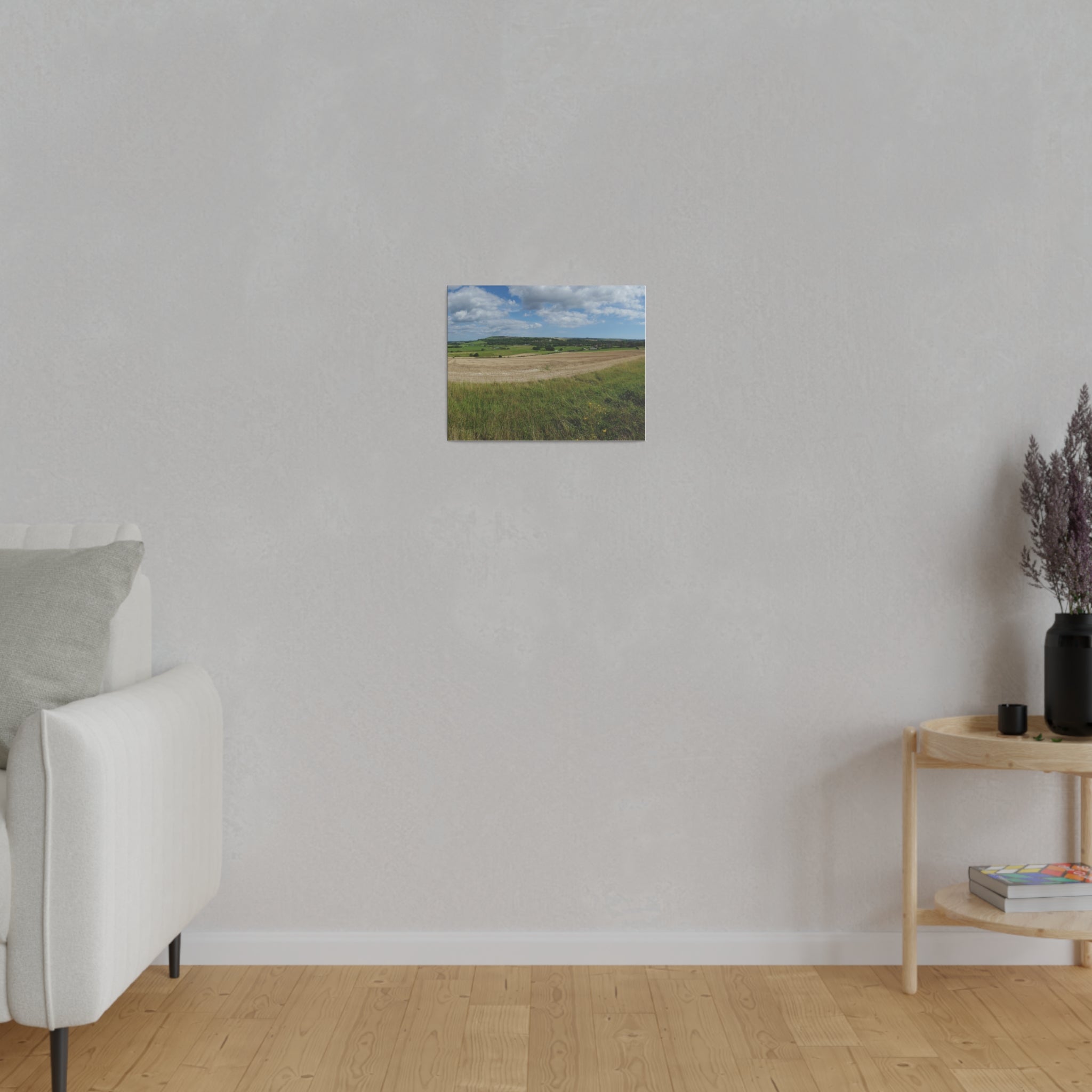Countryside Fields Landscape, Matte Canvas, Stretched, 0.75" - The Trio Synergize Group