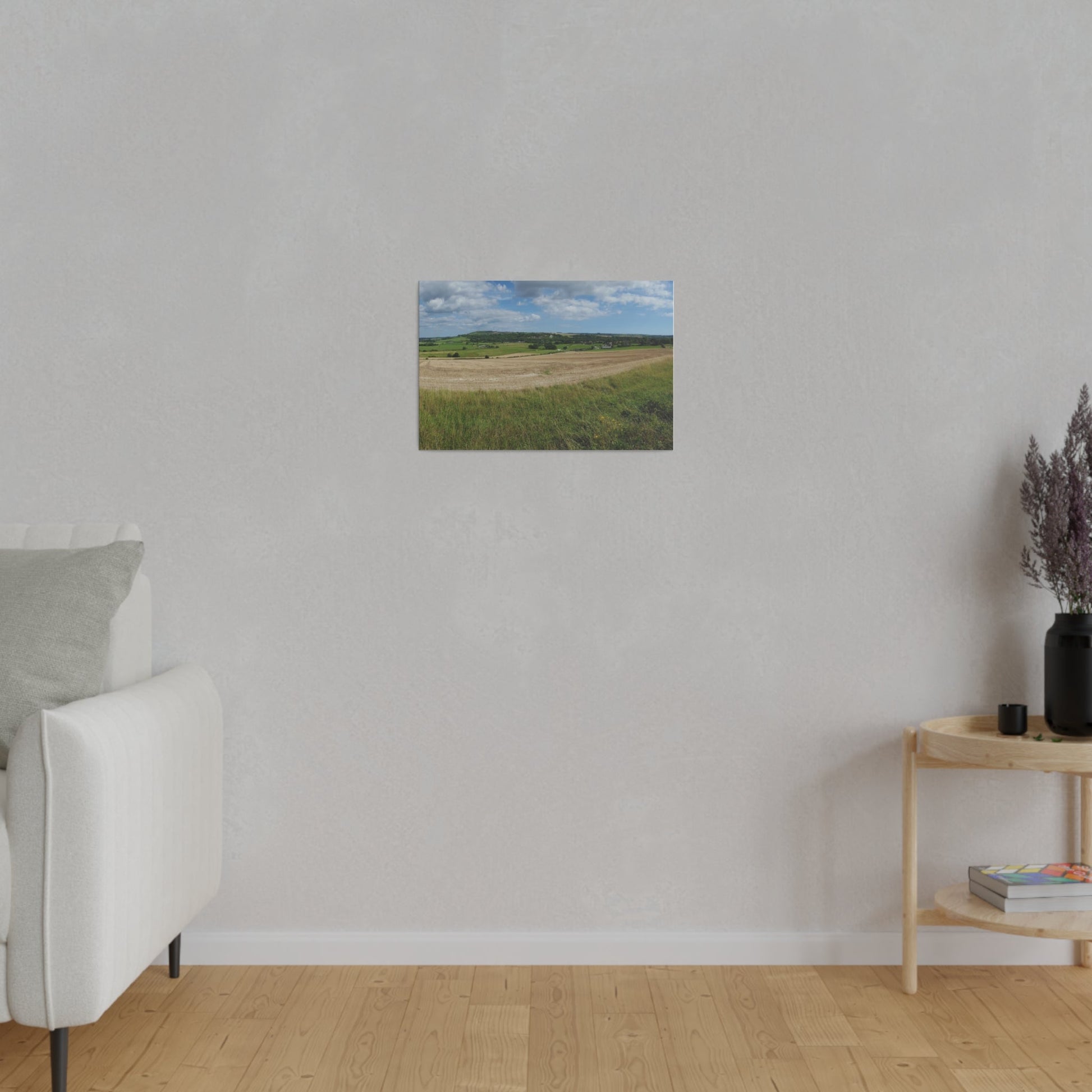 Countryside Fields Landscape, Matte Canvas, Stretched, 0.75" - The Trio Synergize Group