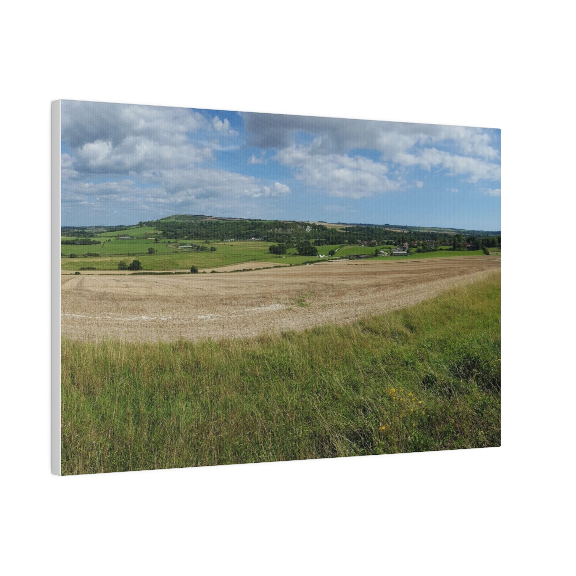 Countryside Fields Landscape, Matte Canvas, Stretched, 0.75" - The Trio Synergize Group