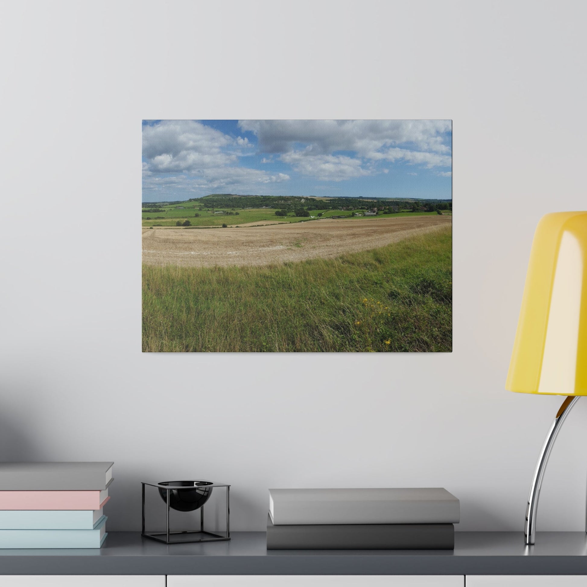 Countryside Fields Landscape, Matte Canvas, Stretched, 0.75" - The Trio Synergize Group