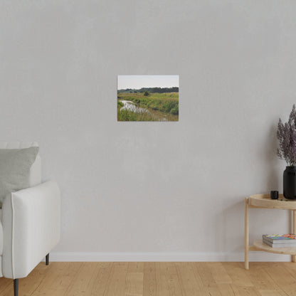 Countryside Landscape With A River, Matte Canvas, Stretched, 0.75" - The Trio Synergize Group