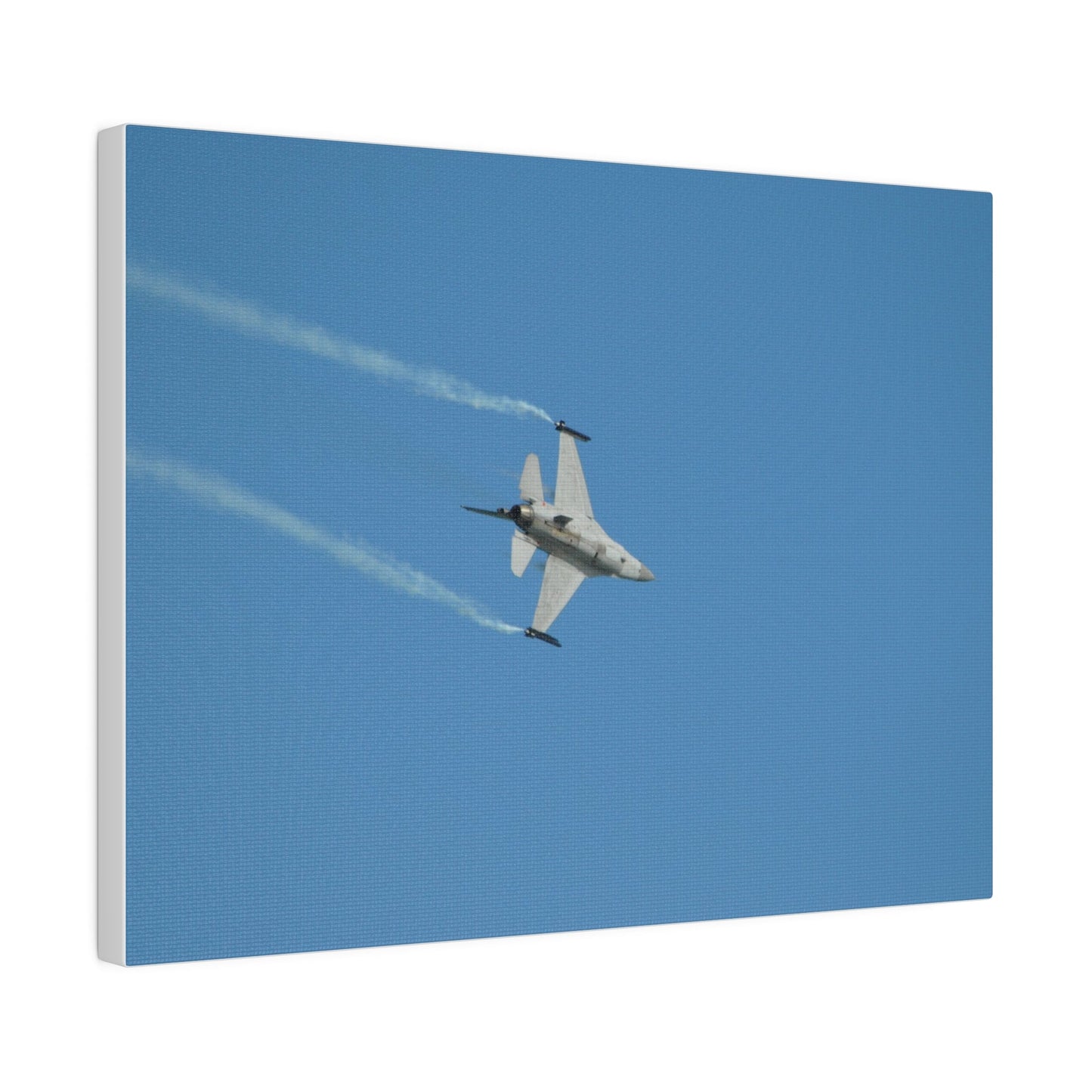 F16 Fighting Falcon Flying Right, Undercarriage Canvas - The Trio Synergize Group
