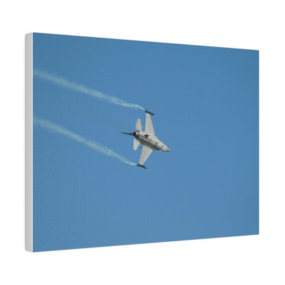 F16 Fighting Falcon Flying Right, Undercarriage Canvas - The Trio Synergize Group