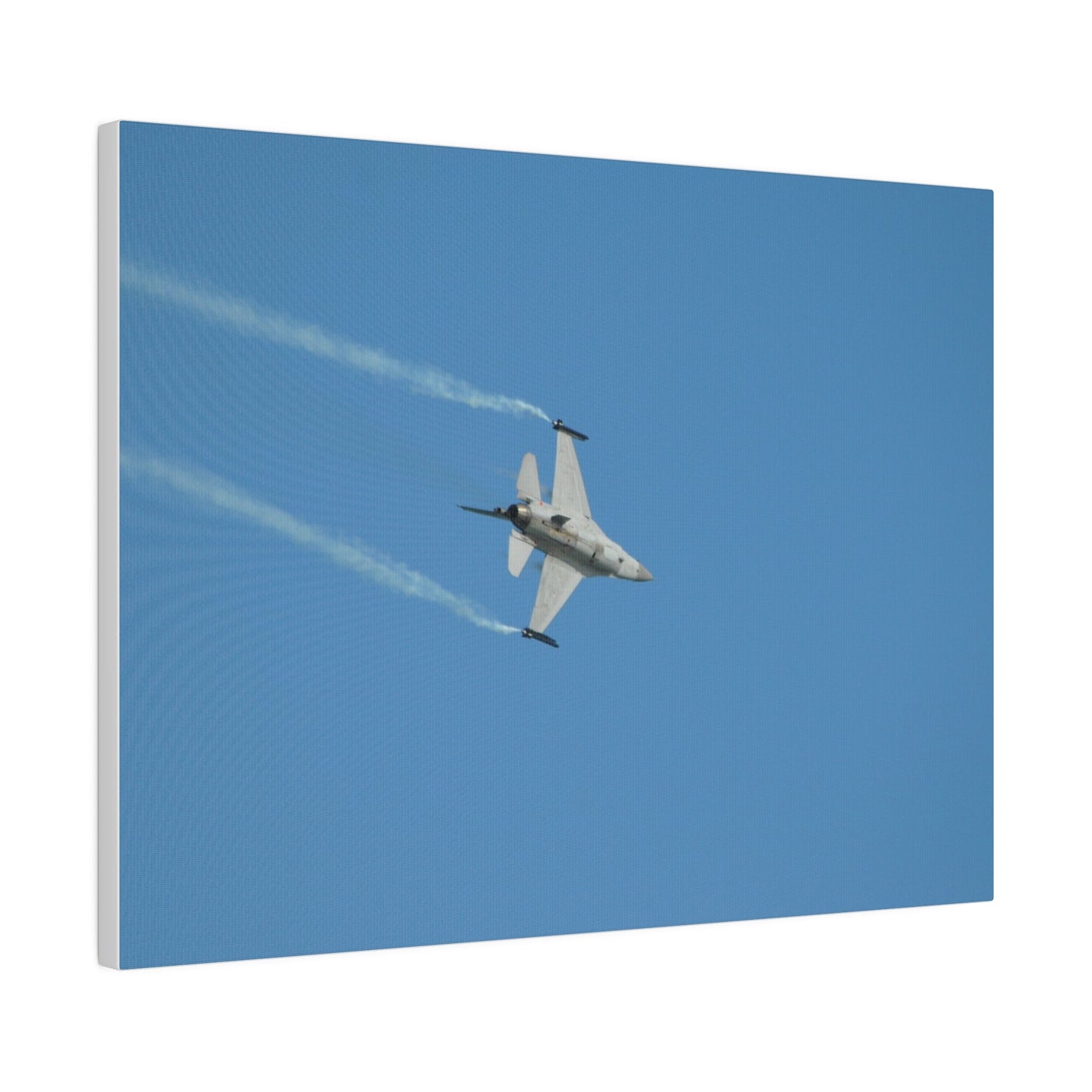 F16 Fighting Falcon Flying Right, Undercarriage Canvas - The Trio Synergize Group
