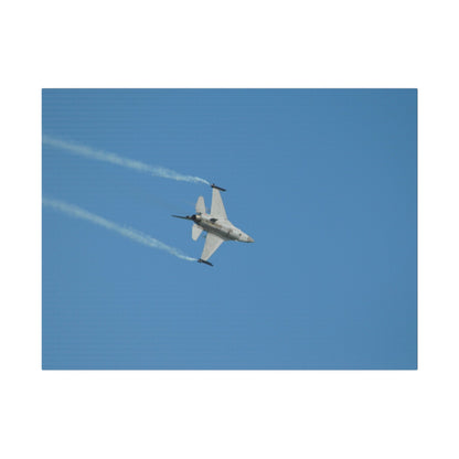 F16 Fighting Falcon Flying Right, Undercarriage Canvas - The Trio Synergize Group