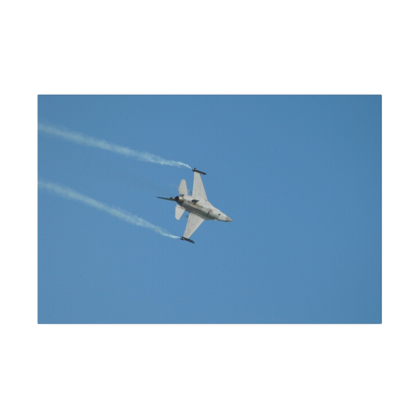 F16 Fighting Falcon Flying Right, Undercarriage Canvas - The Trio Synergize Group