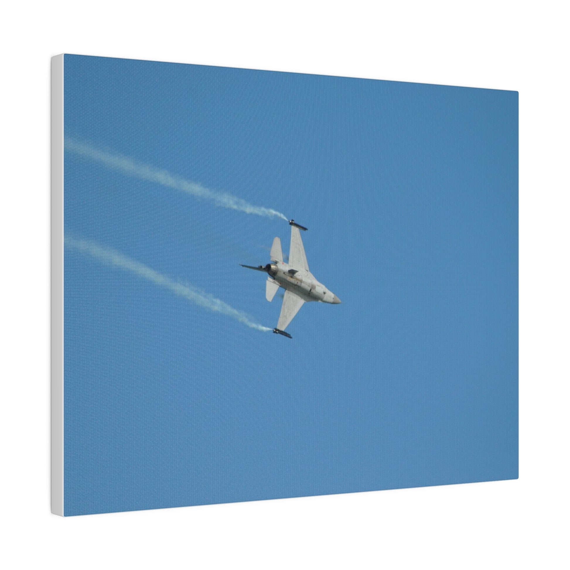 F16 Fighting Falcon Flying Right, Undercarriage Canvas - The Trio Synergize Group
