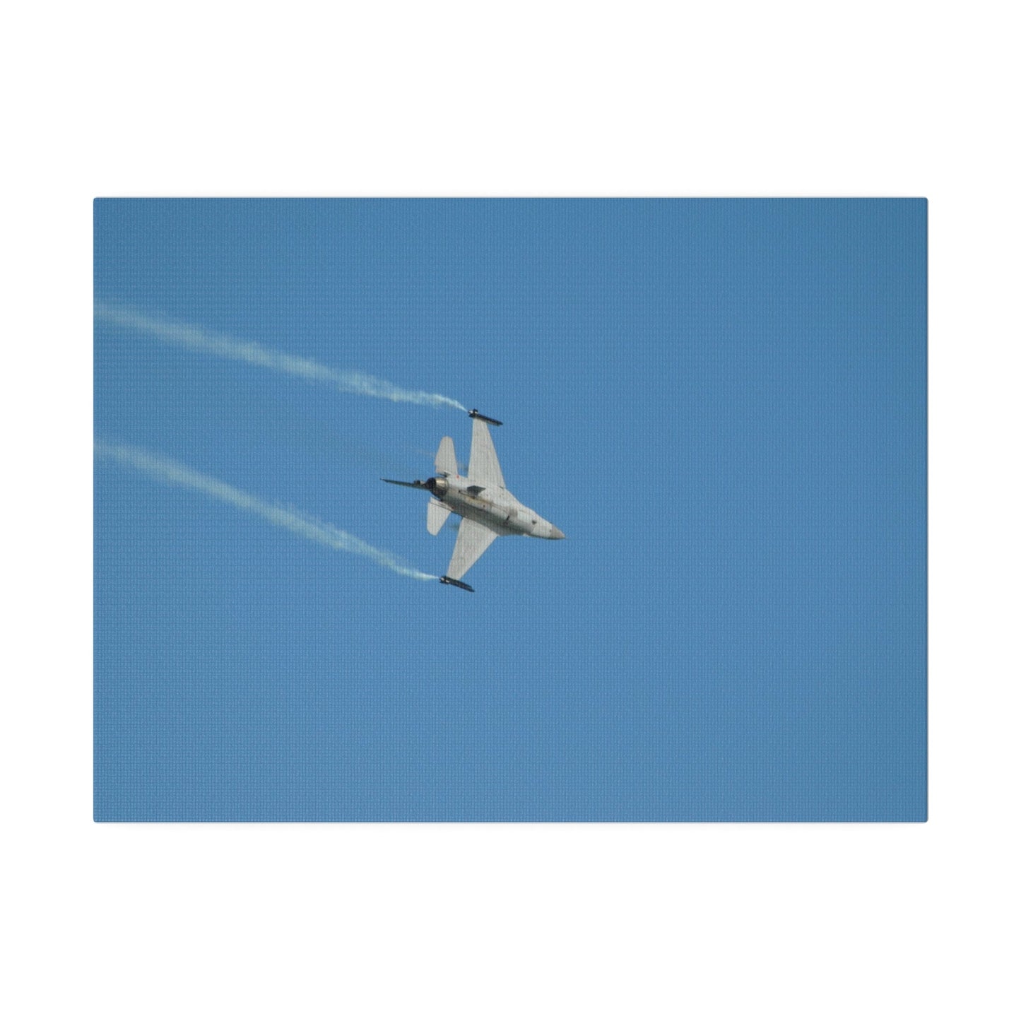 F16 Fighting Falcon Flying Right, Undercarriage Canvas - The Trio Synergize Group