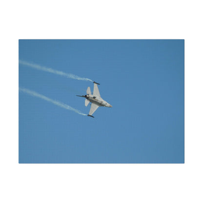 F16 Fighting Falcon Flying Right, Undercarriage Canvas - The Trio Synergize Group