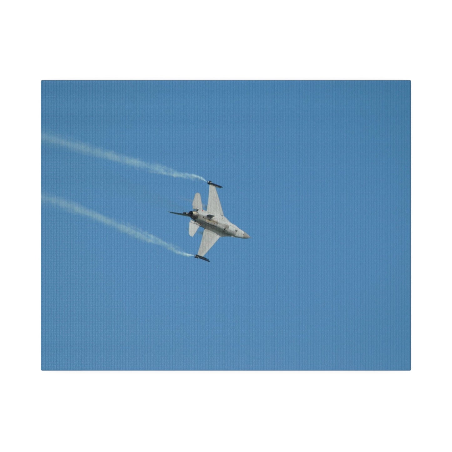 F16 Fighting Falcon Flying Right, Undercarriage Canvas - The Trio Synergize Group