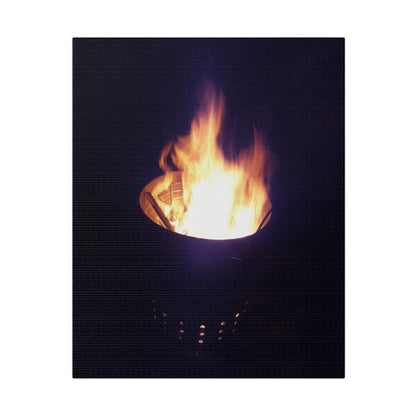 Fire Pit, Matte Canvas, Stretched, 0.75" - The Trio Synergize Group