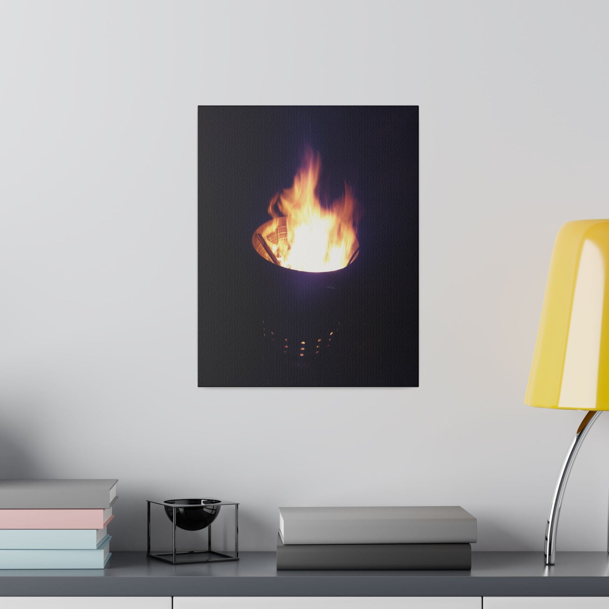 Fire Pit, Matte Canvas, Stretched, 0.75" - The Trio Synergize Group